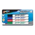 4 Pack Dry Erase Markers - Chisel Tip - USA Made